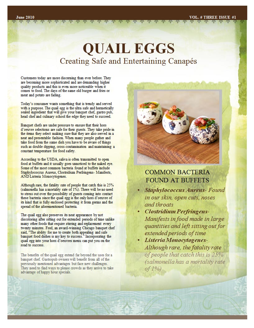 Healthier Quail Eggs for medical diets, health and natural beauty